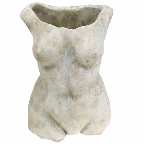 Floristik24 Torso portavasi femmina grigio 19 × 13,5 cm H27 cm