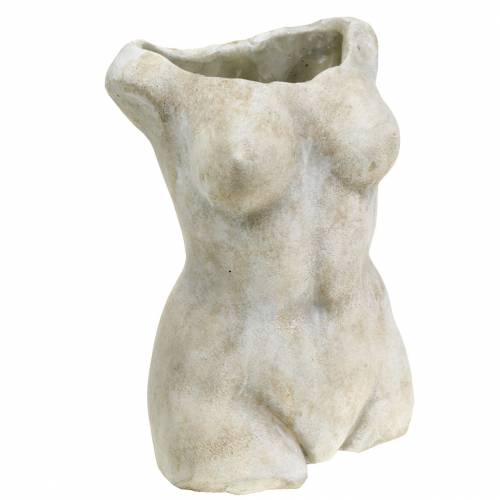 Floristik24 Torso portavasi femmina grigio 19 × 13,5 cm H27 cm