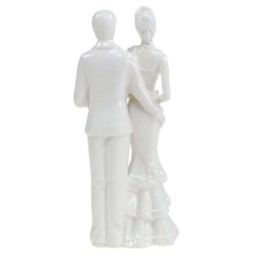 Floristik24 Figura torta sposini bianca 17cm