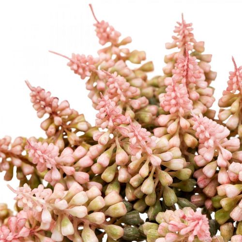 Floristik24 Giacinto d'uva giacinto artificiale rosa 28 cm 12 pezzi a grappolo