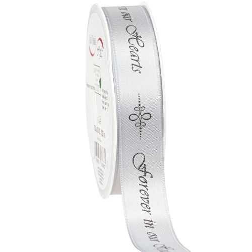 Prodotto Nastro per lutto argento nero con scritta Forever in... 25mm 25m
