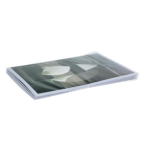 Floristik24 Cartoncini lutto con Calla &quot;In silent lourning&quot; 5pz