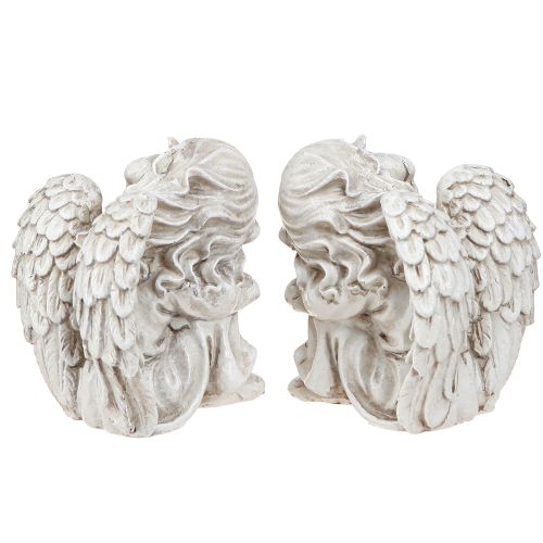 Prodotto Angelo in lutto seduto figura decorativa crema 6,5×5×7,5cm 2 pezzi