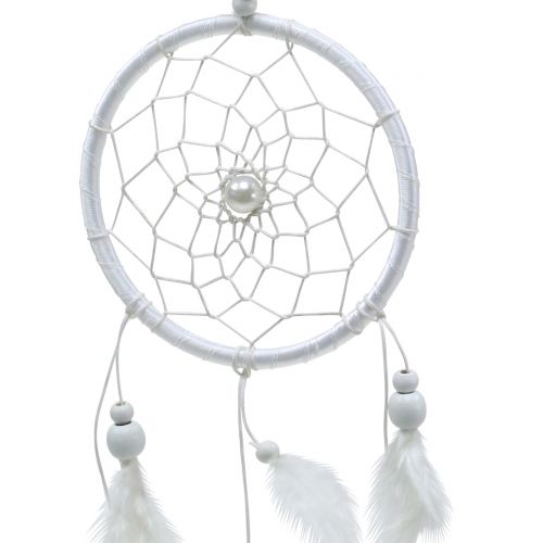 Floristik24 Acchiappasogni con piume bianche 50cm 2 pezzi
