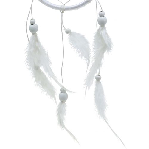 Floristik24 Acchiappasogni con piume bianche 50cm 2 pezzi