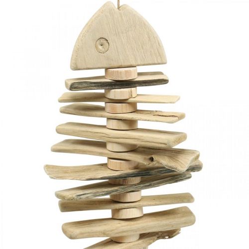 Floristik24 Deco pesce legni naturali, decorazione estiva per appendere marittimi L59cm