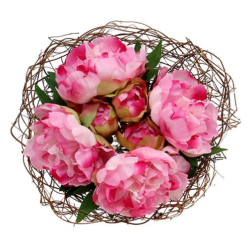 Floristik24 Vite polsino imbuto Ø30cm naturale 8 pezzi