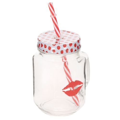Bicchiere con coperchio e manico Ø7cm H13.5cm | Floristik24.it