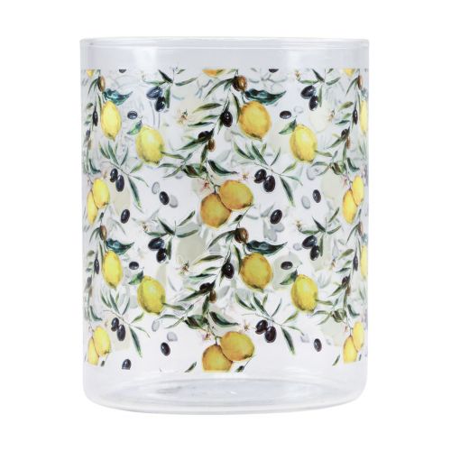 Prodotto Bicchiere limone e bicchiere oliva mediterraneo Ø8cm H10cm