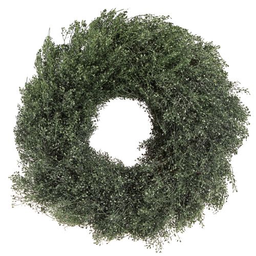 Prodotto Ghirlanda di fiori secchi decoro lepidium metallizzato verde Ø33cm