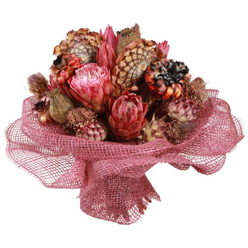 Prodotto Fiori secchi mix papavero carciofo protea rosa 38 cm 580 g
