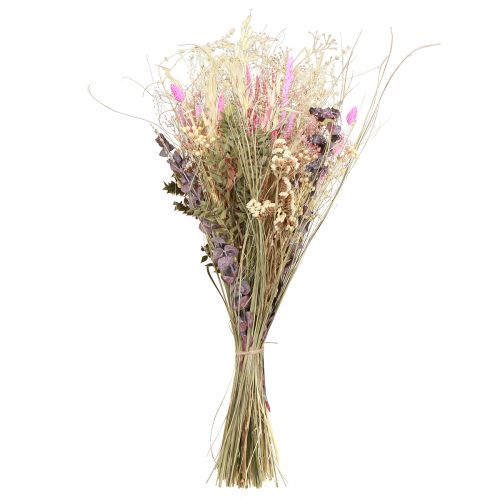 Prodotto Mazzo di fiori secchi erba eucalipto crema rosa 200g