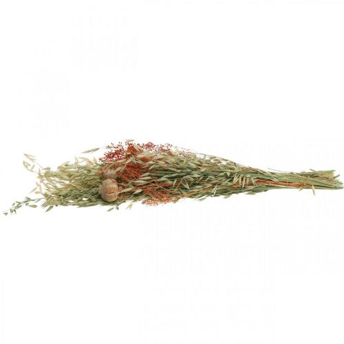 Prodotto Mazzo di fiori secchi cereali e papaveri decorazione a secco 60cm 100g