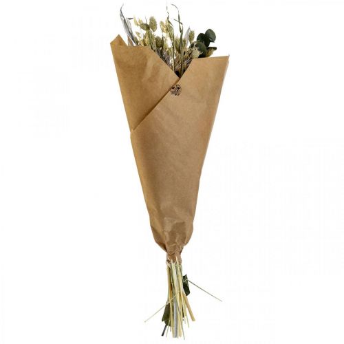 Floristik24 Bouquet di fiori secchi cardo eucalipto essiccato argento 64 cm