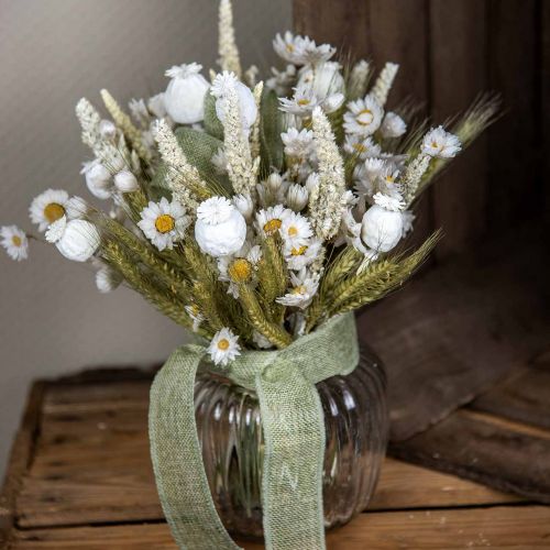Prodotto Bouquet di fiori secchi fiori di paglia grano papavero capsula erba secca 50cm