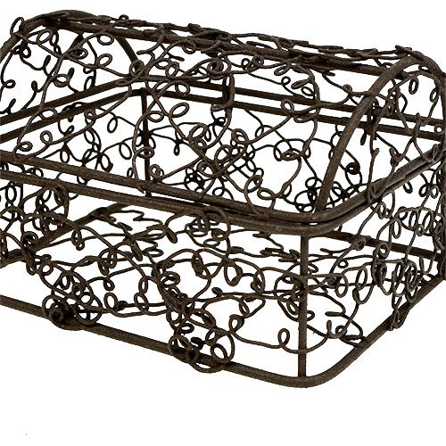 Floristik24 Filo metallico 7,5 cm x 10 cm / 9 cm x 12 cm Marrone set di 2