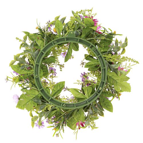 Prodotto Ghirlanda porta margherita estiva artificiale verde viola Ø30cm