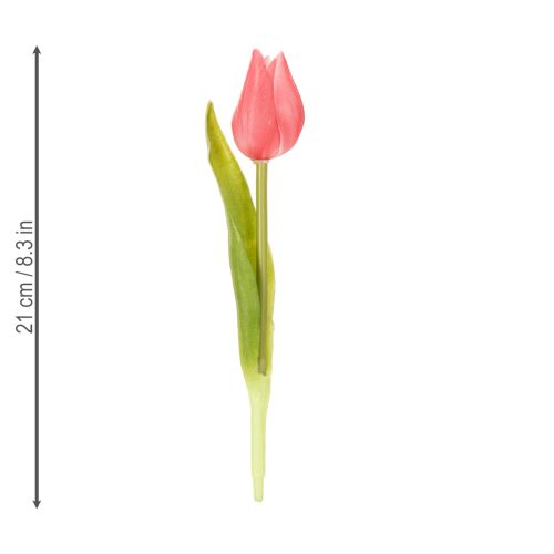 Prodotto Fiore di tulipano di alta qualità come replica realistica per vasi da tavolo, 21 cm, 6 pezzi