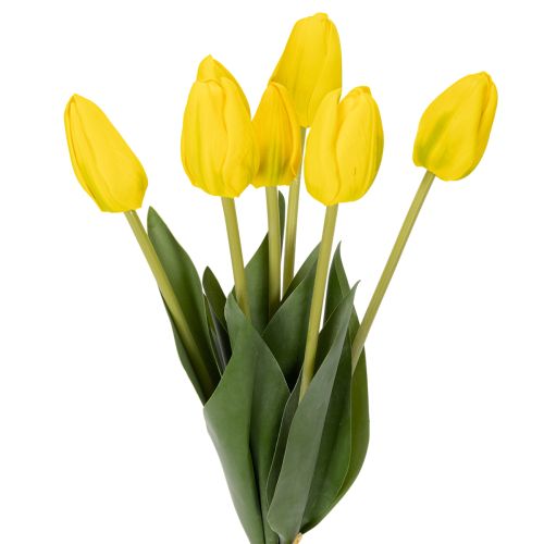 Floristik24 Fiori di tulipano artificiali per una realistica decorazione primaverile in soggiorno o in ufficio, 40 cm, 7 pezzi