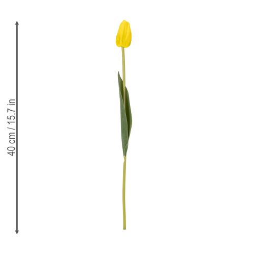 Prodotto Fiori di tulipano artificiali per una realistica decorazione primaverile in soggiorno o in ufficio, 40 cm, 7 pezzi