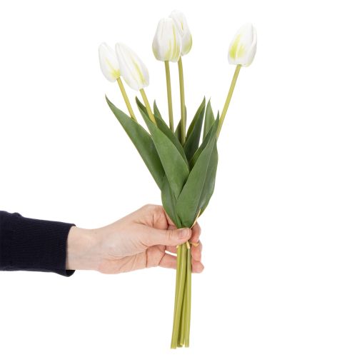 Prodotto Fiori di tulipano artificiali decorativi per un design d'interni elegante, 40 cm, 5 pezzi