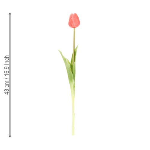 Prodotto Bouquet di tulipani artificiali, decorazione colorata e realistica, alta qualità per la casa, 43 cm, 7 pezzi