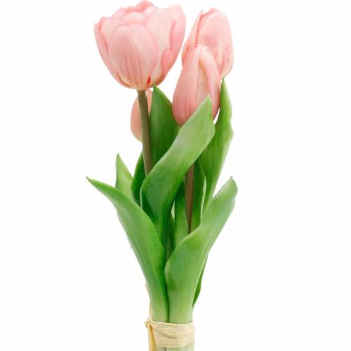 Mazzo di tulipani Real Touch, fiori artificiali, tulipani artificiali rosa