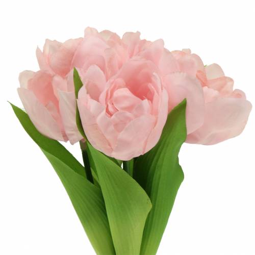 Floristik24 Tulipani rosa artificiale 26,5 cm 5 pezzi