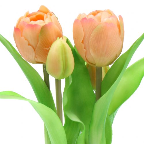 Floristik24 Tulipano Real-Touch Peach 23cm