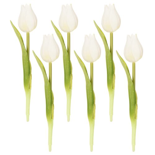 Prodotto Tulipano artificiale, decorazione realistica, fiore artificiale durevole per la casa, 21 cm, 6 pezzi