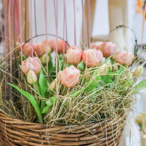 Floristik24 Mazzo di tulipani Real Touch Fiori artificiali Tulipani artificiali rosa