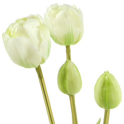 Prodotto Tulipani Crema Real-Touch Decorazione floreale L43,5cm 5 pezzi