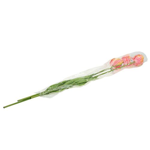 Floristik24 Tulipani Rosa-Giallo 86cm 3 pezzi