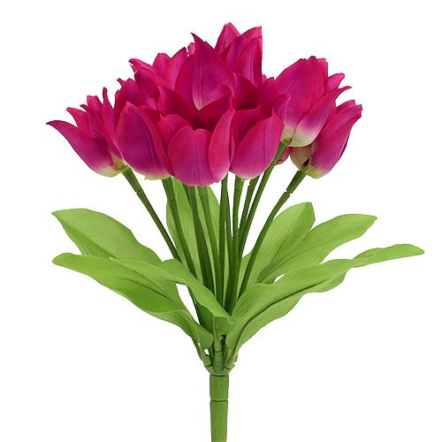 Floristik24 Cespuglio di tulipani rosa L 30cm