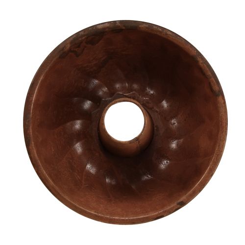 Floristik24 Stampo per torta ruggine per fioriera decorazione cucina in metallo Ø23cm H12cm