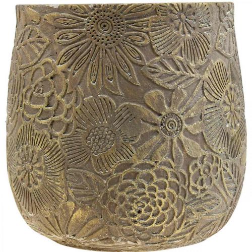 Prodotto Fioriera fiori d'oro vaso da fiori in ceramica Ø13,5cm H15cm