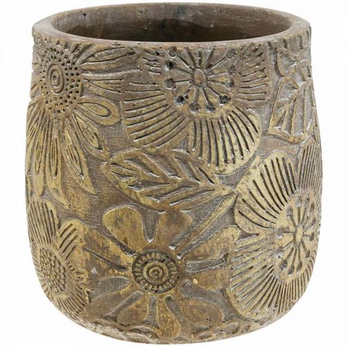 Fioriera fiori d&#39;oro vaso da fiori in ceramica Ø17cm H19cm