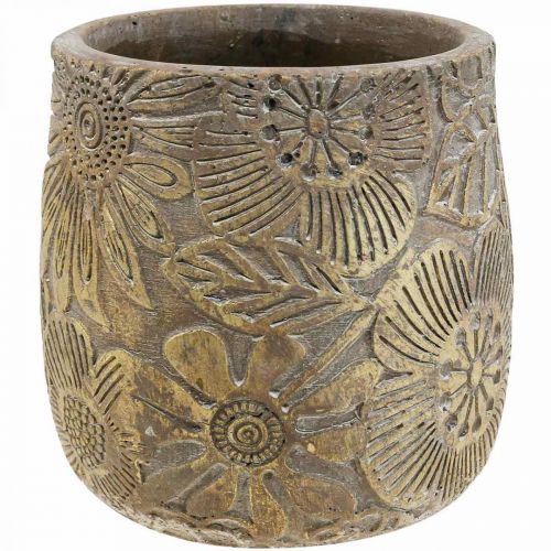 Floristik24 Fioriera fiori d'oro vaso da fiori in ceramica Ø17cm H19cm