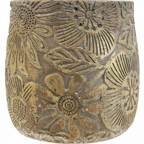 Floristik24 Fioriera fiori d'oro vaso da fiori in ceramica Ø17cm H19cm