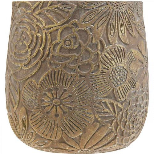 Prodotto Fioriera fiori d&#39;oro vaso da fiori in ceramica Ø21cm H22.5cm
