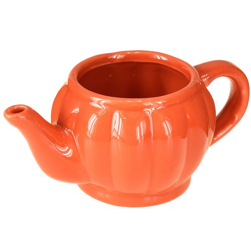 Floristik24 Teiera in ceramica arancione assortita 15×9×6,5 cm 2 pezzi