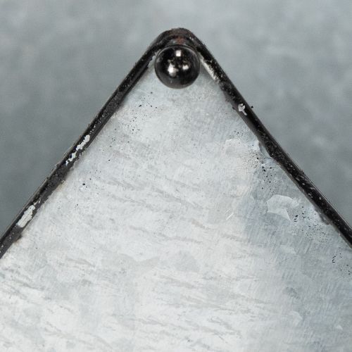 Prodotto Set di 3 corone decorative in metallo zincato per fioriere, Ø21,5/19,5/17 cm.