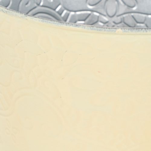 Prodotto Vaso in metallo, giallo pastello, Ø16cm H14cm