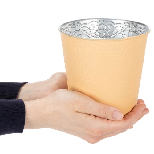 Prodotto Vaso in metallo, arancione pastello, Ø13,5 cm H12,5 cm