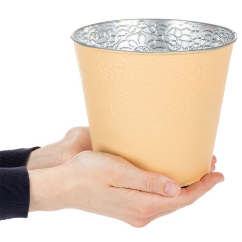 Prodotto Vaso in metallo, arancione pastello, Ø16cm H14cm