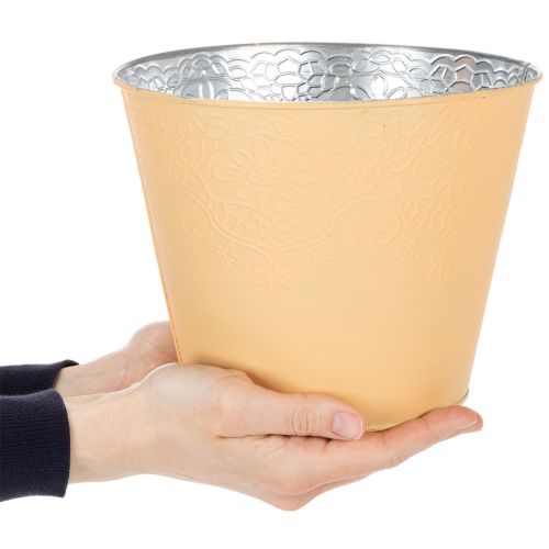 Prodotto Vaso in metallo, arancione pastello, Ø20cm H16cm