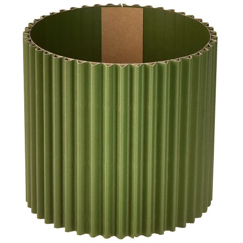 Prodotto Vaso da fiori in carta verde scuro Ø13cm H12cm 4 pezzi