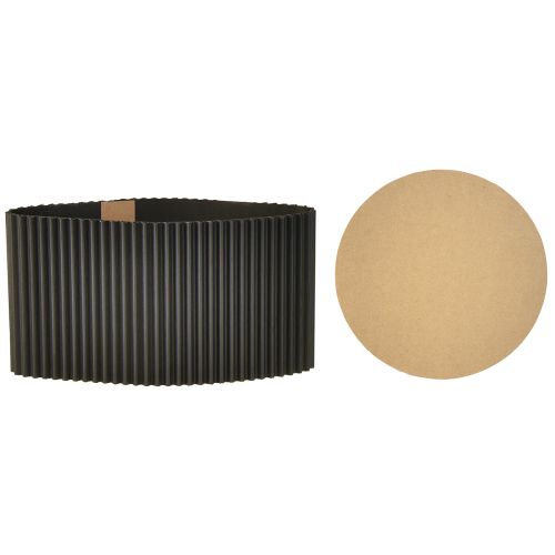 Prodotto Vaso di carta per fiori nero Ø19cm H14cm 3 pezzi