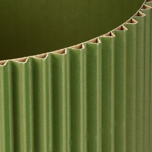 Prodotto Vaso da fiori in carta verde scuro Ø19cm H14cm 3 pezzi