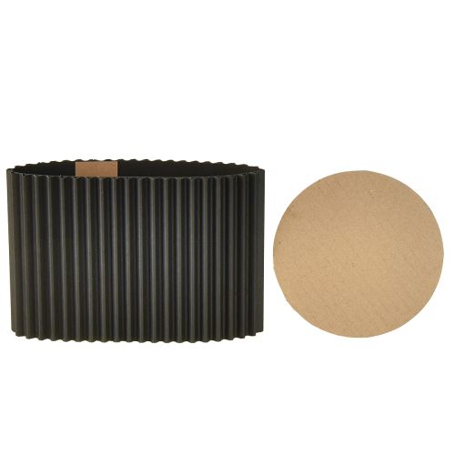 Prodotto Vaso da fiori in carta nera Ø13cm H12cm 4 pezzi